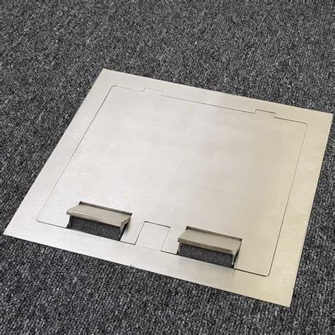 stainless steel floor box|flush mounted floor outlet.